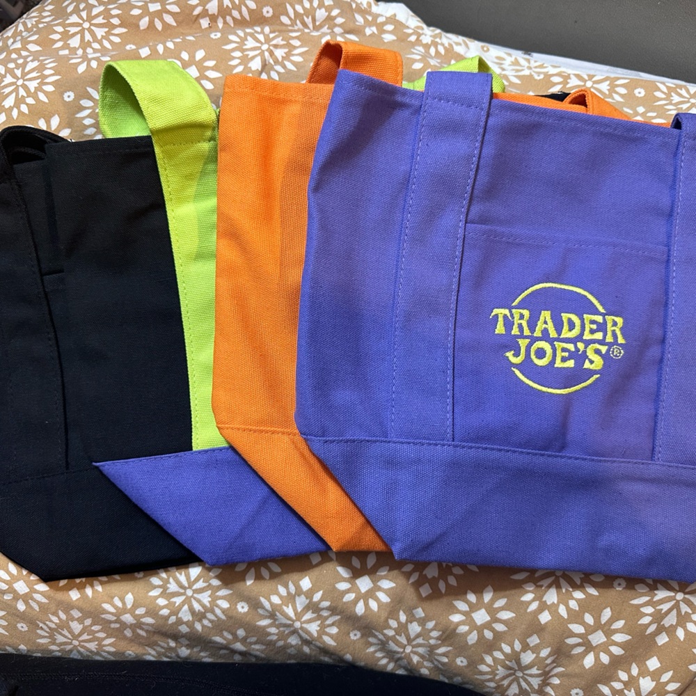 Trader Joe's trick or treat tote bags